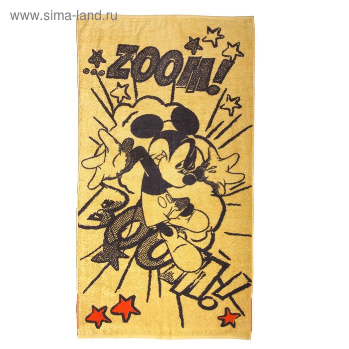 Полотенце махровое Disney Mickey Boom 70*130 см, хл100% 460 г/м - Фото 1