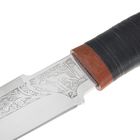 Нож НС-37 г.Златоуст, рукоять-кожа, сталь 40Х10С2М - Фото 3