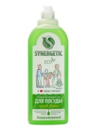 Средство для мытья посуды Synergetic, антибактериальный гель, биоразлагаемый, сочное яблоко, 1 л - Фото 14