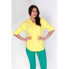 Блузка женская L15-425 С+ цвет жёлтый, размер  XL(50) - Фото 1