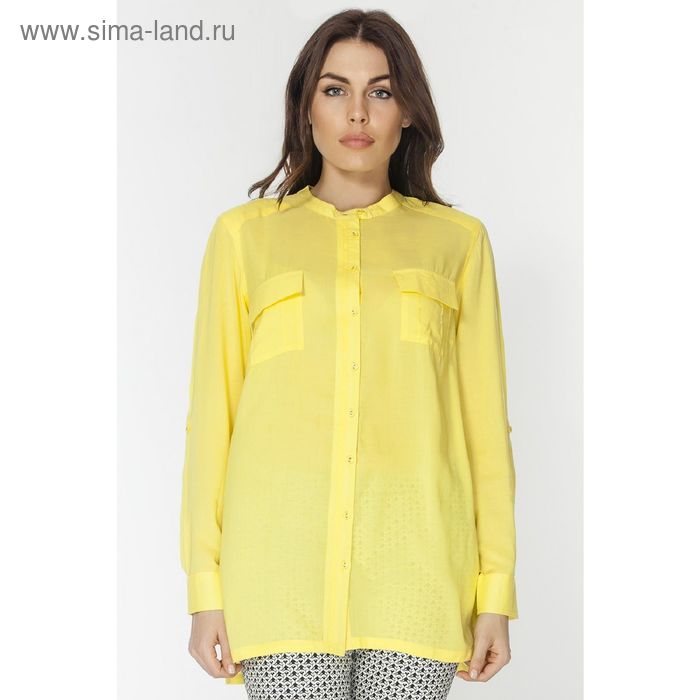 Блузка женская L3130 цвет жёлтый, размер  S(44) - Фото 1