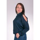 Блузка женская L3161 цвет темно-синий, размер  L(48) - Фото 1