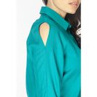 Блузка женская L3161 С+ цвет изумрудный, размер  XL(50) - Фото 4