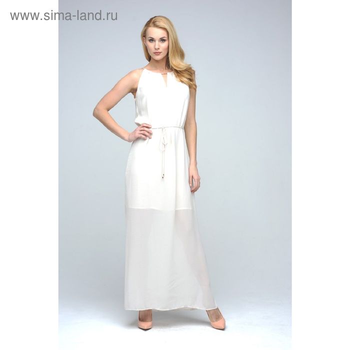 Платье женское D15-517 цвет ванильный, размер  S(44) - Фото 1
