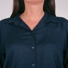 Блузка женская L3161 цвет темно-синий, размер  XL(50) - Фото 5