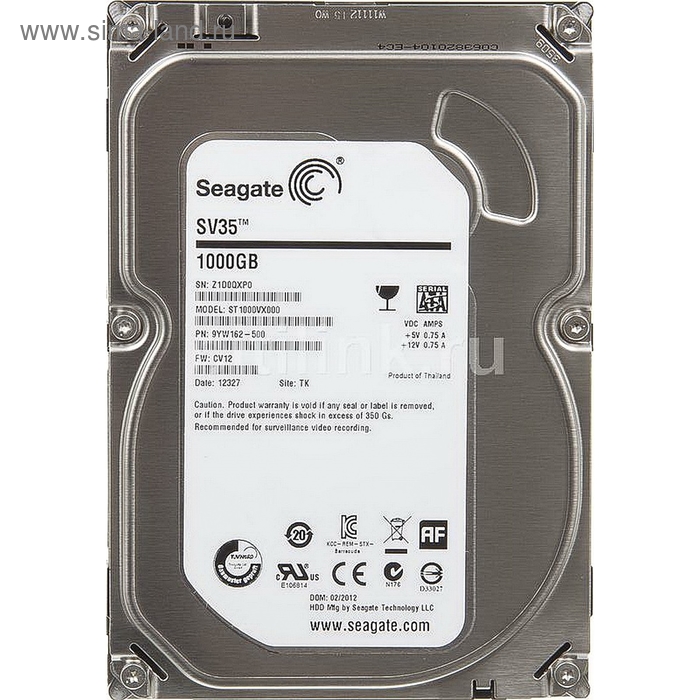 Жесткий диск Seagate SV35 1Tb (ST1000VX000) SATA-III - Фото 1