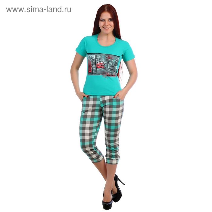 Комплект женский (футболка, бриджи), цвет МИКС, размер 50 (арт. ТК-136) - Фото 1