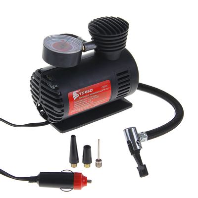 Компрессор автомобильный TORSO TK-101, 10 А, 15 л/мин, УЦЕНКА