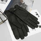 Перчатки мужские, материал - козлина, подклад - полушерстяной, р-р 23, цвет чёрный - Фото 1