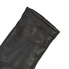 Перчатки мужские, модель №64, материал - козлина, подклад - ворсовый трикотаж, р-р 25, чёрные - Фото 3