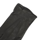 Перчатки мужские, модель №52, материал - козлина, без подклада, р-р 23, чёрные - Фото 3