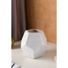 Ваза для цветов Керамика ручной работы «Грань», настольная, 21 см, перламутровая - Фото 2