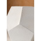 Ваза для цветов Керамика ручной работы «Грань», настольная, 21 см, перламутровая - Фото 4