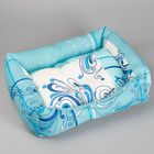 Лежанка прямоугольная, 55 х 45 х 15 см микс цветов - Фото 2