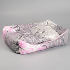 Лежанка прямоугольная, 55 х 45 х 15 см микс цветов - Фото 7