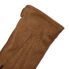 Перчатки женские, модель №177у, материал - олень, подклад - полушерстяной, р-р 17, коричневые - Фото 3