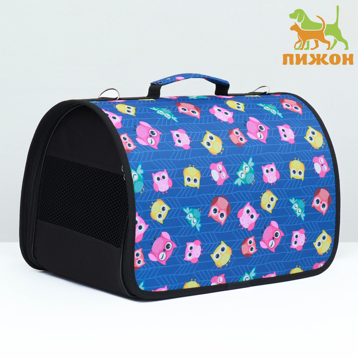 

Сумка - переноскара для животных, каркасная, ПВХ, 40 х 25 х 26 см, микс цветов