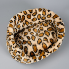 Лежанка овальная меховая, 38 х 25 х 14 см микс цветов - Фото 2