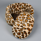 Лежанка овальная меховая, 38 х 25 х 14 см микс цветов - Фото 5