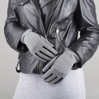 Перчатки женские, модель №51-х, материал - козлина/трикотаж, без подклада, р-р 16, чёрные - Фото 1