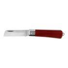 Нож универсальный складной ТУНДРА, деревянная рукоятка, прямое лезвие, нержавеющая сталь - фото 8282844