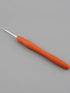 Крючок для вязания, с силиконовой ручкой, d=2.5 мм, 14 см, оранжевый - Фото 3