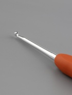 Крючок для вязания, с силиконовой ручкой, d=2.5 мм, 14 см, оранжевый - Фото 4