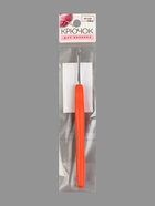 Крючок для вязания, с силиконовой ручкой, d=2.5 мм, 14 см, оранжевый - Фото 8