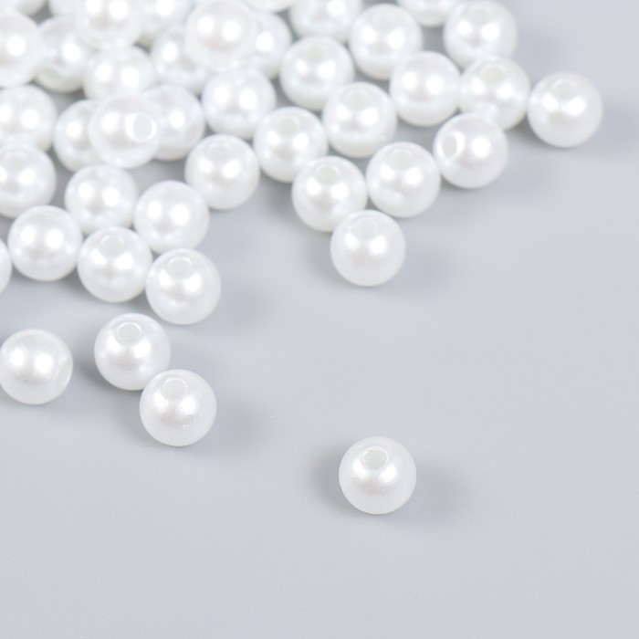Бусины для творчества «Жемчуг» набор d=0.8 см 20 г - Фото 1