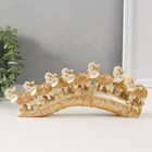 Фигурка полистоун «Семь слонов на бивне», резной 10×24×3.5 см - Фото 1