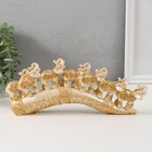 Фигурка полистоун «Семь слонов на бивне», резной 10×24×3.5 см - Фото 4