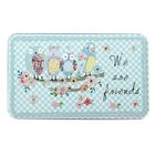 Шкатулка металл прямоугольная "Совушки в заплатку" 5х11,5х19 см - Фото 3