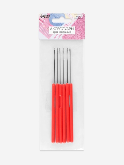 Игла для поднятия петель, 15 см, красная