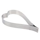 Форма разъёмная для выпечки кексов и тортов с регулировкой размера, 37 - 14×19 см, цвет хромированный - Фото 1