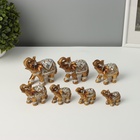Набор фигурок полистоун «Семейство слонов», 7 шт. - Фото 2