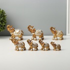 Набор фигурок полистоун «Семейство слонов», 7 шт. - Фото 7