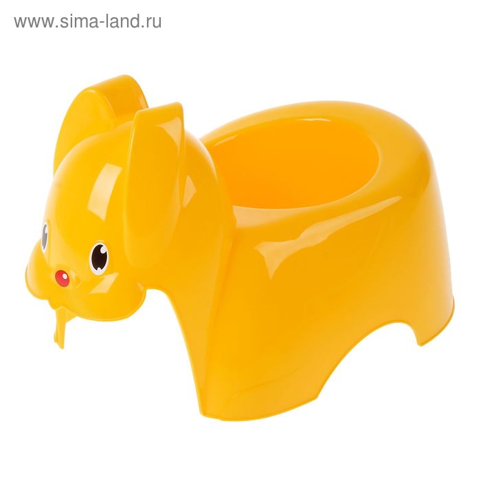 Горшок-игрушка «Зайка», цвет жёлтый - Фото 1