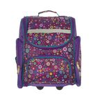 Рюкзак школьный на молнии "Маленькие круги", 1 отдел, 3 наружных кармана, цвет сиреневый - Фото 1
