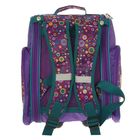 Рюкзак школьный на молнии "Маленькие круги", 1 отдел, 3 наружных кармана, цвет сиреневый - Фото 3