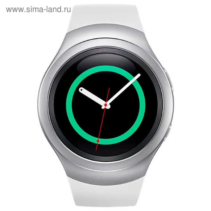 Смарт-часы Samsung Galaxy Gear S2 SM-R7200, цветной дисплей 1.19", серебристые с белым - Фото 1