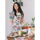 Фартук "Доляна" Пейсли, размер 60 х 70 см, рогожка 162 г/м² - Фото 6