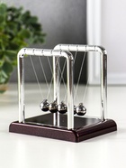 Маятник настольный антистресс «Шары Ньютона. Колыбель техно», квадрат, 9×9×7.5 см - Фото 5