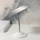 Зеркало настольное, на гибкой ножке, 23×13 см, (16.5×13.5 см), белое - Фото 5