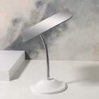 Зеркало настольное, на гибкой ножке, 23×13 см, (16.5×13.5 см), белое - Фото 7