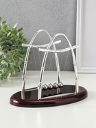 Маятник настольный антистресс «Шары Ньютона. Колыбель техно», овал, 18.5×22.5×14 см - Фото 3