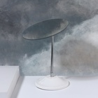 Зеркало настольное, на гибкой ножке, 13.5×27 см, (13.5×16.2 см), белое - Фото 4