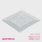 Блюдо сервировочное Доляна «Акцент», 14.5×14.5×1.5 см, стекло - Фото 1