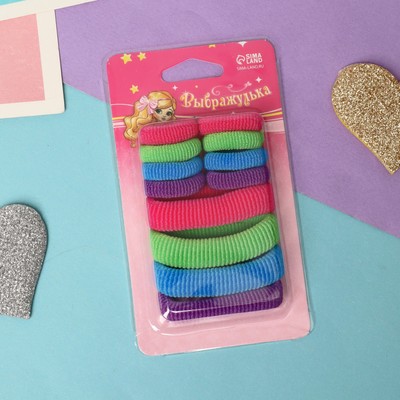 Резинка для волос «Махрушка ассорти», набор 12 шт.
