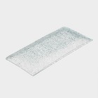 Блюдо стеклянное сервировочное Доляна «Текстура», 19.5×9.5 см, прямоугольное - Фото 4