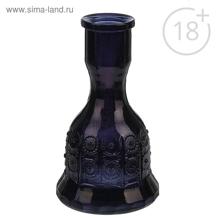Колба-ваза для кальяна "Яркость", разъём 4,5 см, h=26 см, чёрная - Фото 1